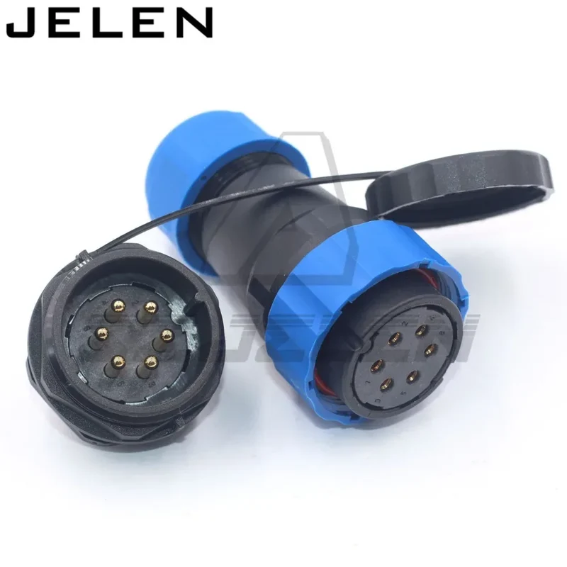 SD28 waterproof connector 2 3 4 5 6 7 9 10 12 14 16 19 22 24 26pin power cable wire connectors SP28 plug and socket IP68