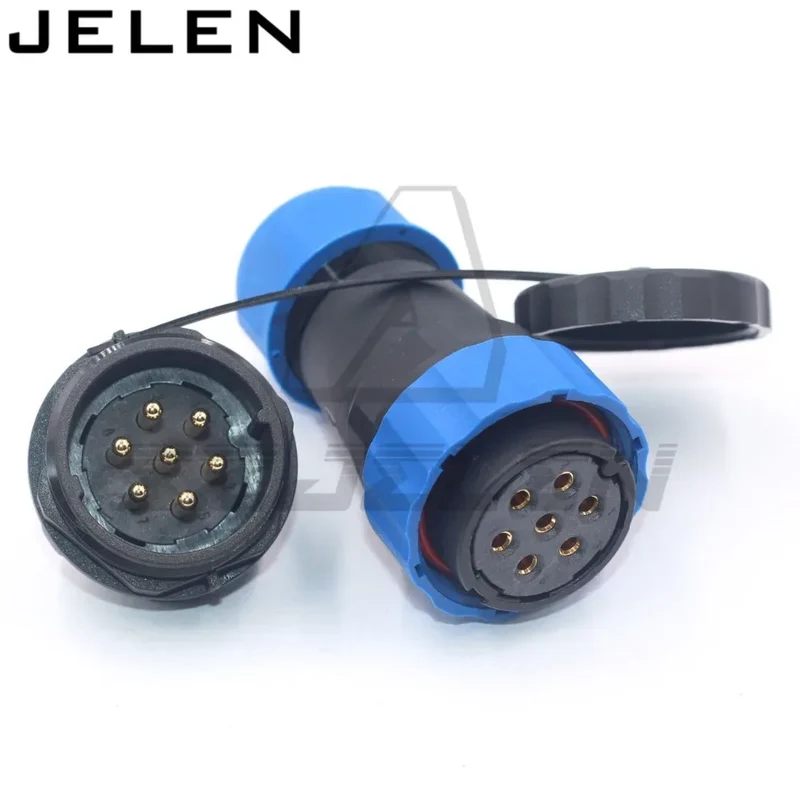 SD28 waterproof connector 2 3 4 5 6 7 9 10 12 14 16 19 22 24 26pin power cable wire connectors SP28 plug and socket IP68