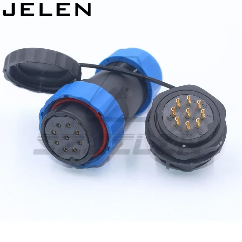 SD28 waterproof connector 2 3 4 5 6 7 9 10 12 14 16 19 22 24 26pin power cable wire connectors SP28 plug and socket IP68