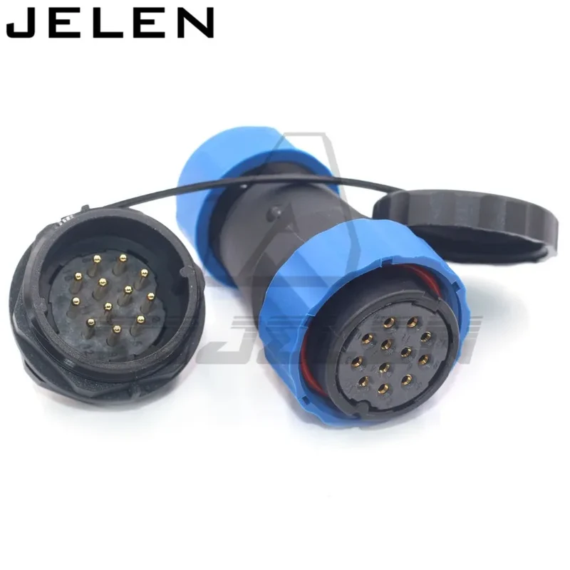 SD28 waterproof connector 2 3 4 5 6 7 9 10 12 14 16 19 22 24 26pin power cable wire connectors SP28 plug and socket IP68