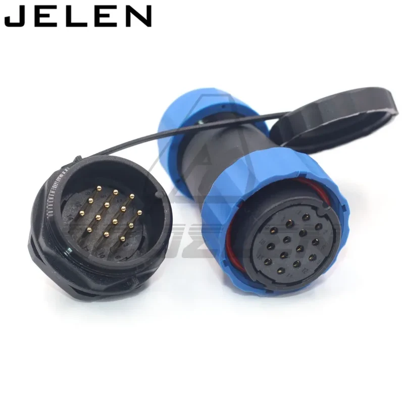 SD28 waterproof connector 2 3 4 5 6 7 9 10 12 14 16 19 22 24 26pin power cable wire connectors SP28 plug and socket IP68