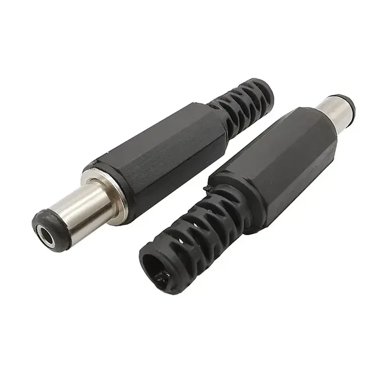 10Pcs 3.5 x 1.3mm 5.5 x 2.1mm 5.5 x 2.5mm 6.5 x 4.4mm DC Power Male Plug Jack Adapter Wire Charging Plug Electric Connector