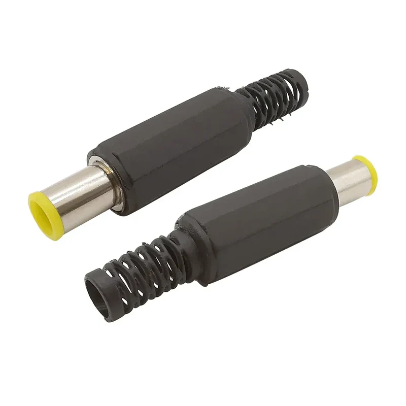 10Pcs 3.5 x 1.3mm 5.5 x 2.1mm 5.5 x 2.5mm 6.5 x 4.4mm DC Power Male Plug Jack Adapter Wire Charging Plug Electric Connector