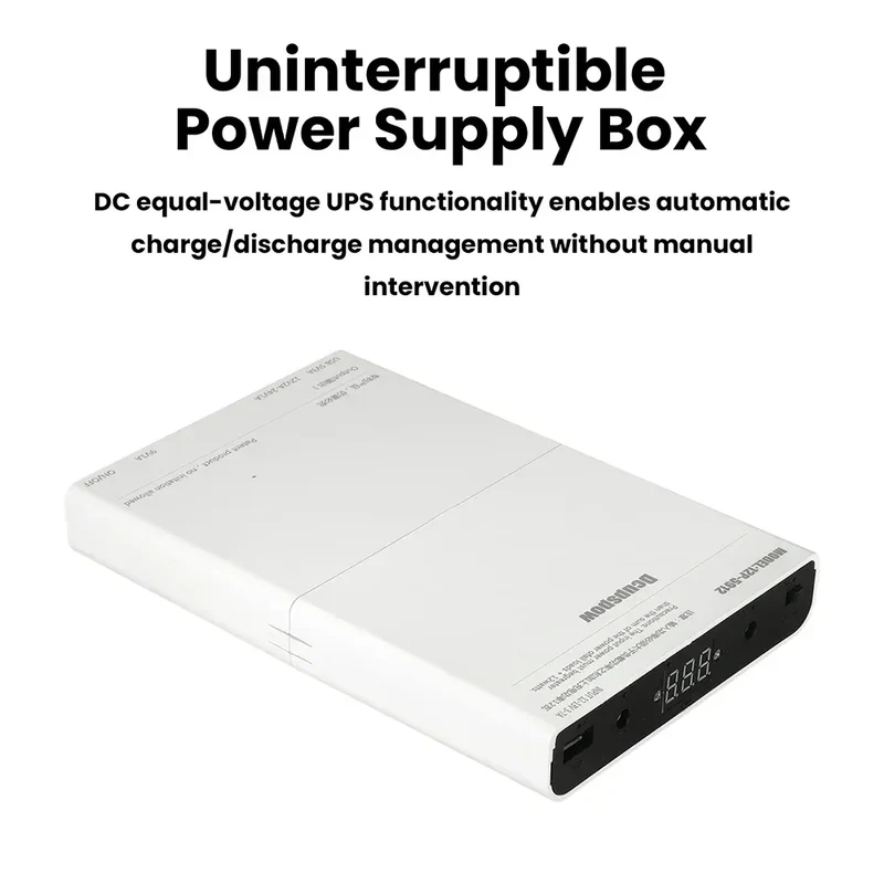 12 Sections UPS Battery Box Uninterrupted Power Supply Power Supply Storage Case 12x 18650 Battery shell for WiFi Router