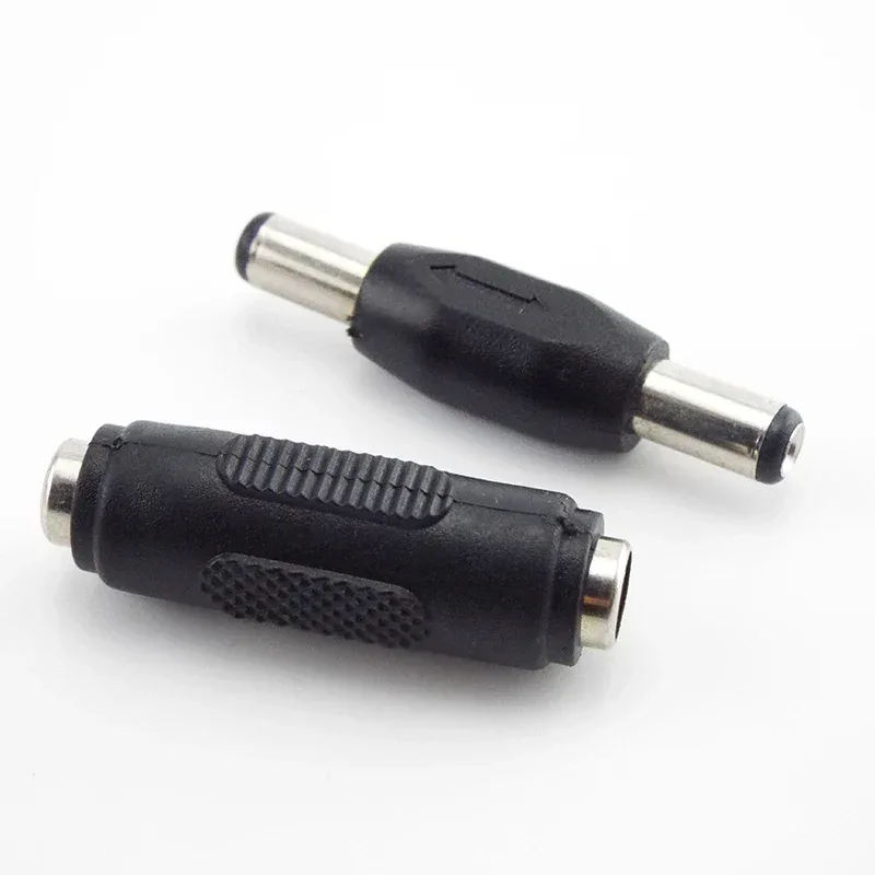 5.5*2.1mm / 5.5x2.1 mm DC double male to male Power Socket Connector CCTV female to female Panel Mounting Jack Adaptor