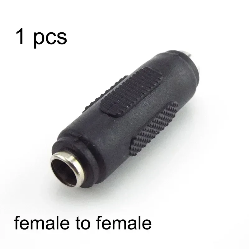 5.5*2.1mm / 5.5x2.1 mm DC double male to male Power Socket Connector CCTV female to female Panel Mounting Jack Adaptor
