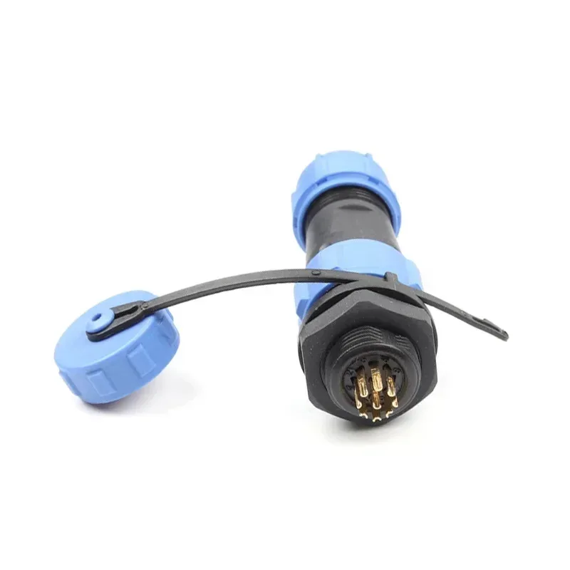 SP17 IP68 2 3 4 5 7 9 Pin Waterproof Connector Cable Adapter Industrial Panel Mount Wire Connector Plug