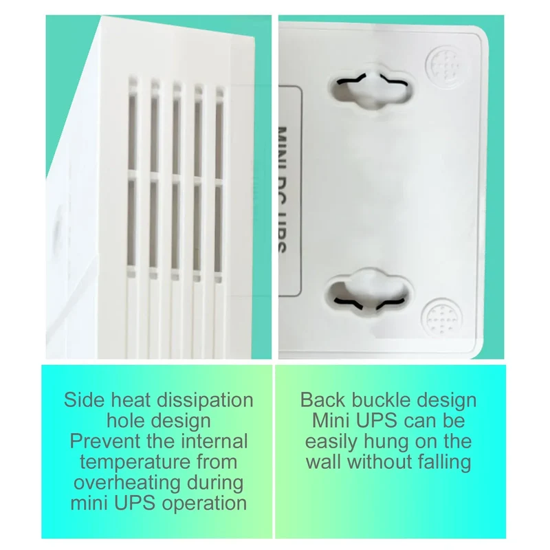 Mini UPS Battery Backup 13500mAh Portable Rechargeable USB DC Backup Power 5V/9V/12V Uninterrupted Power Supply Emergency Power