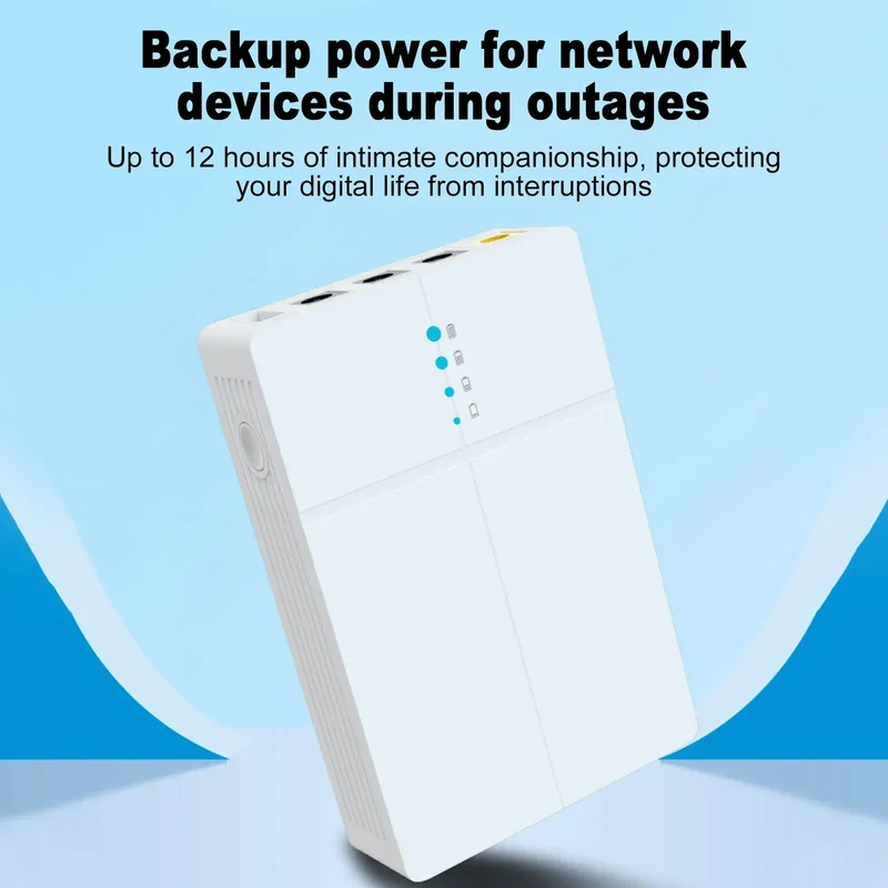 Mini UPS Battery Backup 13500mAh Portable Rechargeable USB DC Backup Power 5V/9V/12V Uninterrupted Power Supply Emergency Power