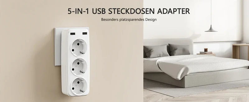 LENCENT USB Sockets dice Without Cable socket EU Socket Adapter Multiple socket EU Outlet Extender