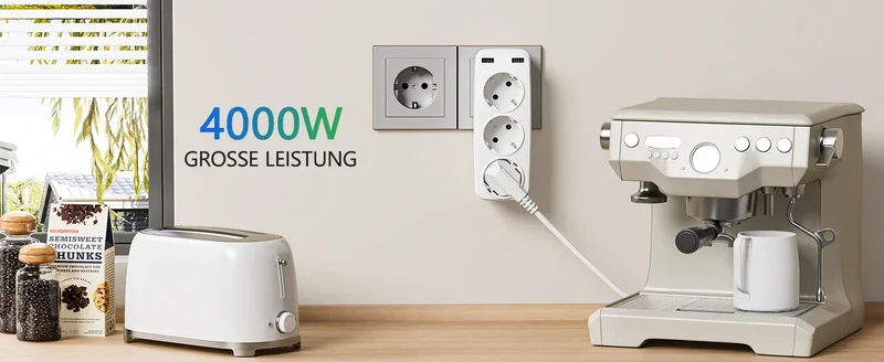LENCENT USB Sockets dice Without Cable socket EU Socket Adapter Multiple socket EU Outlet Extender