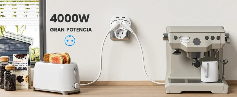 LENCENT USB Sockets dice Without Cable socket EU Socket Adapter Multiple socket EU Outlet Extender