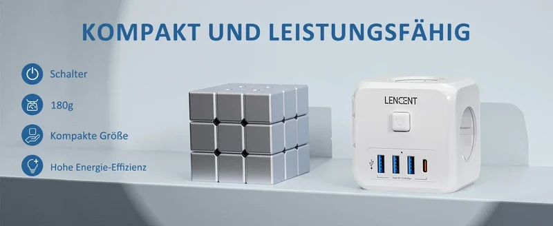 LENCENT USB Sockets dice Without Cable socket EU Socket Adapter Multiple socket EU Outlet Extender