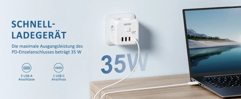 LENCENT USB Sockets dice Without Cable socket EU Socket Adapter Multiple socket EU Outlet Extender