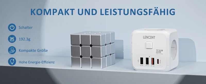 LENCENT USB Sockets dice Without Cable socket EU Socket Adapter Multiple socket EU Outlet Extender