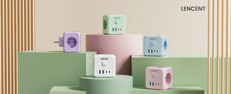 LENCENT USB Sockets dice Without Cable socket EU Socket Adapter Multiple socket EU Outlet Extender