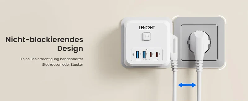 LENCENT USB Sockets dice Without Cable socket EU Socket Adapter Multiple socket EU Outlet Extender