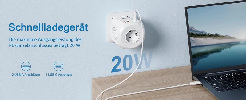 LENCENT USB Sockets dice Without Cable socket EU Socket Adapter Multiple socket EU Outlet Extender