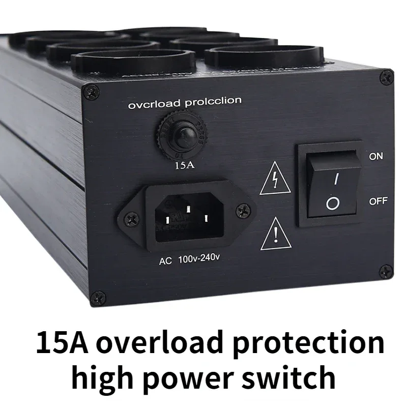 Pawalle Tp80 Audio Noise AC Power Filter Power Conditioner Power Purifier Surge Protection with EU Outlet Power Strip