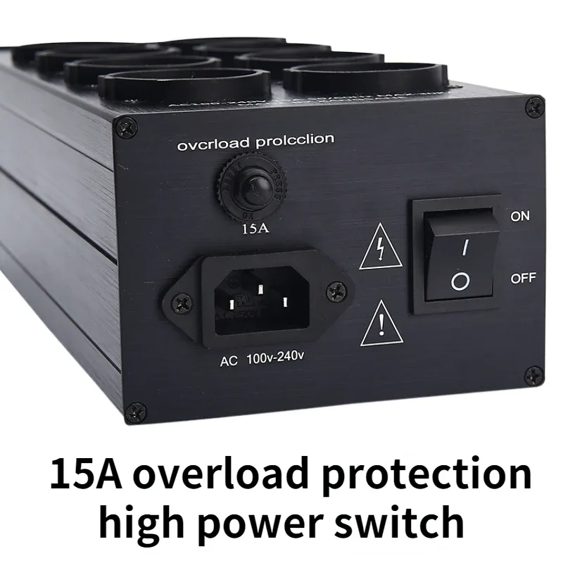 Pawalle Tp80 Audio Noise AC Power Filter Power Conditioner Power Purifier Surge Protection with EU Outlet Power Strip