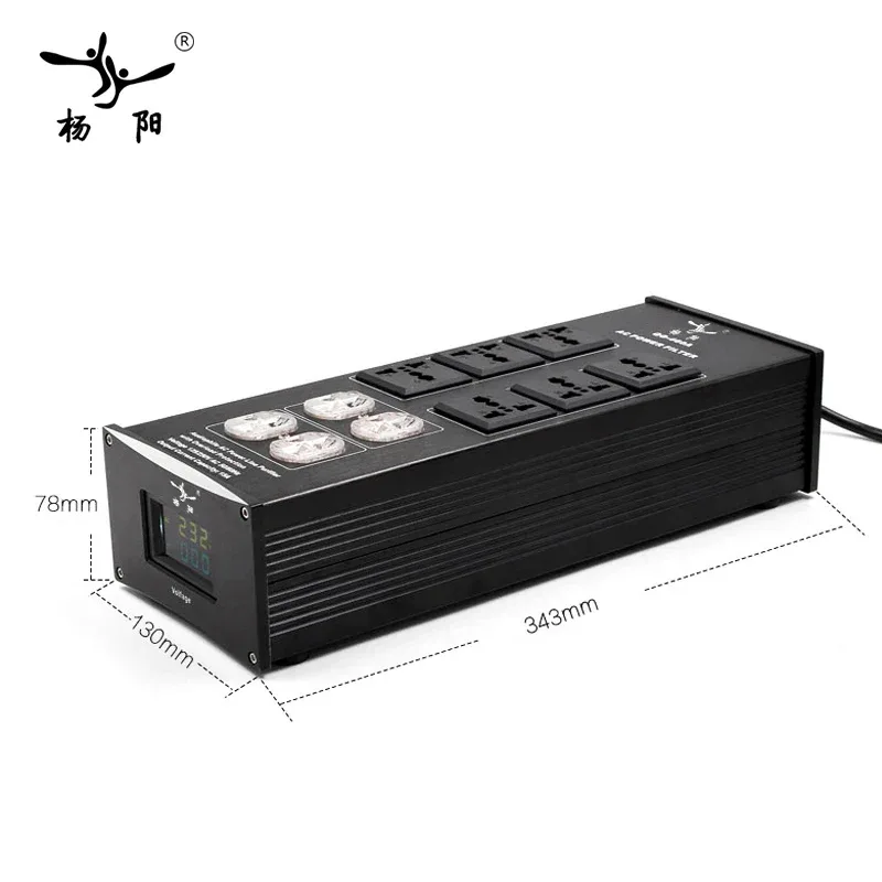 HIFI Power Filter YY-460 Power Supply Socket Lightning Protection Audio power purifier, AC Power Conditioner, Power Filter