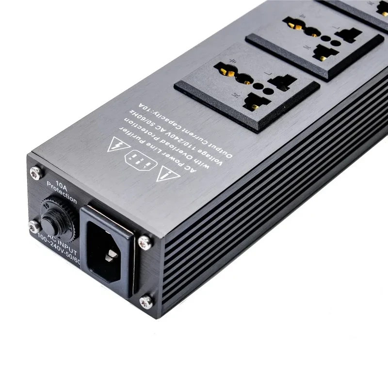 Matihur MT-102 Audio Noise AC Power Filter Power Conditioner Power Purifier Surge Protection with EU Outlets Power Strip hifi