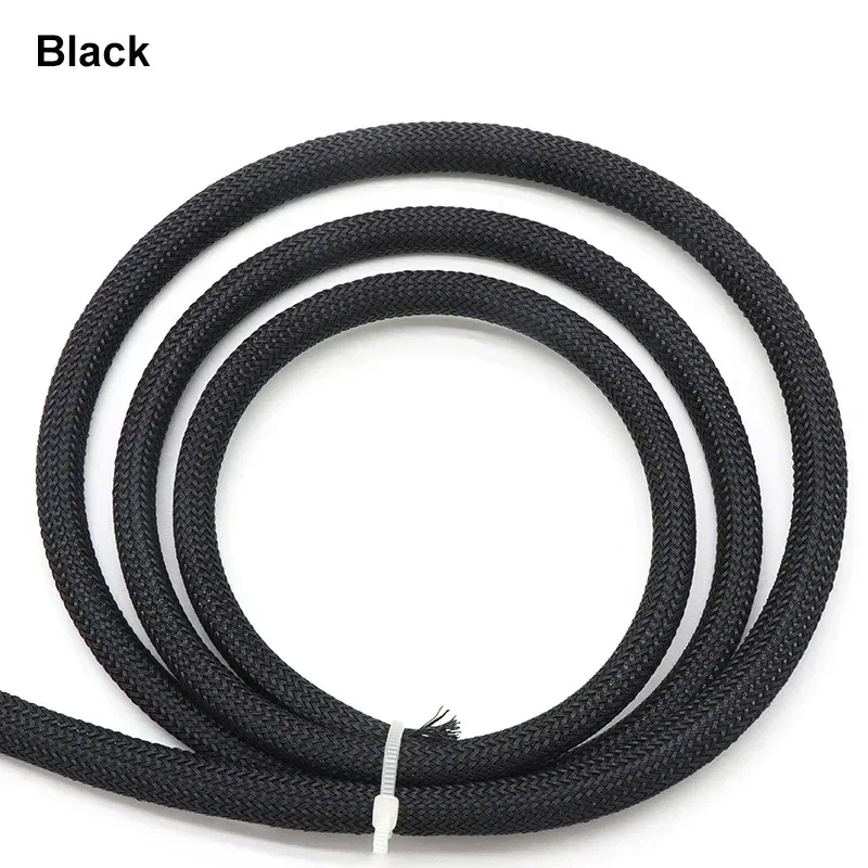 1-50M 2mm Insulated PET Braid Sleeves Sleeving High Density Cable Sheath Wrap Cable Protector Braid For Wires