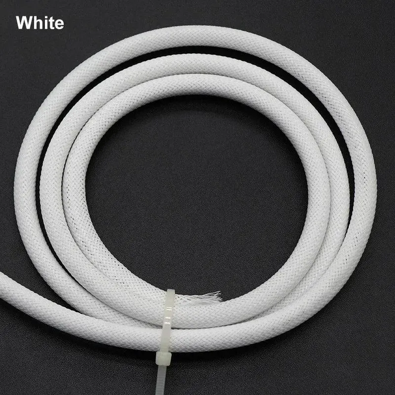 1-50M 2mm Insulated PET Braid Sleeves Sleeving High Density Cable Sheath Wrap Cable Protector Braid For Wires