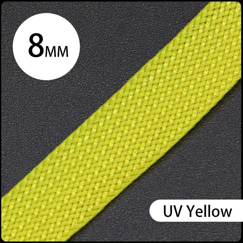 1~50M PET Braid Sleeve High Density 8mm Insulated Expandable Braided Wires Organizer Cable Wrapping Sheath Protector