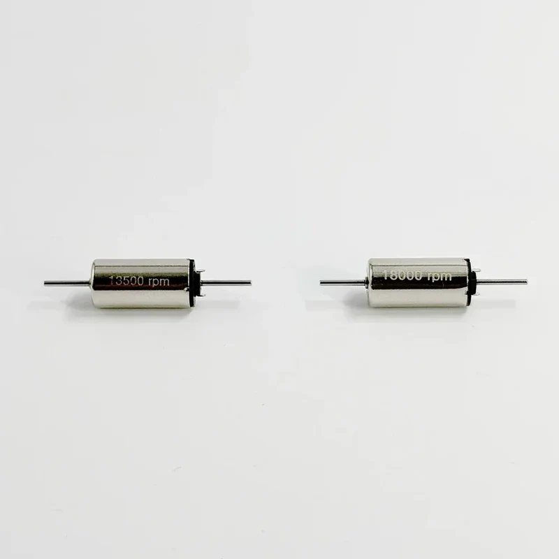 Mini 0816 Dual Axis 8mm Micro Motor DC 12 Volt 13500RPM/18000RPM Hollow Cups High Speed Strong Magnetic 1mm Diameter Shaft