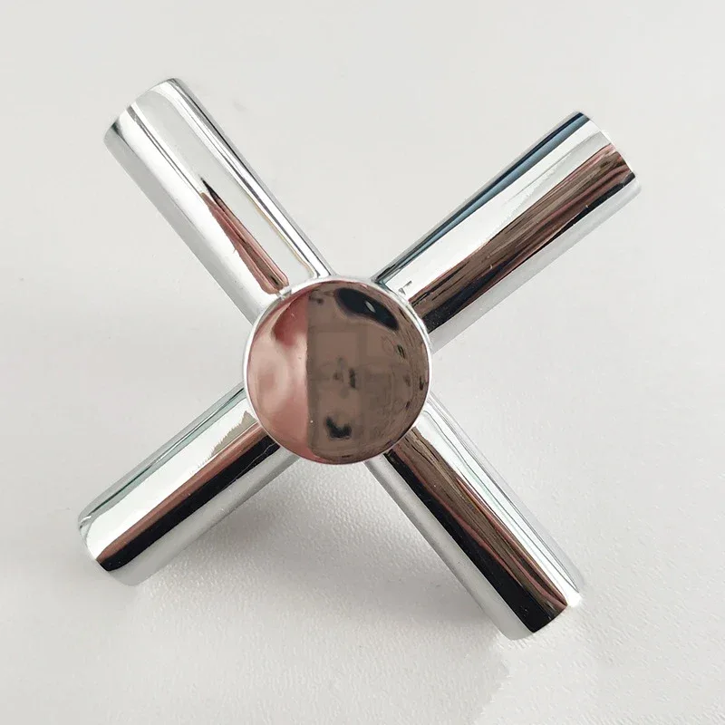 Cross Faucet Handle Knob Zinc Alloy Handwheel Universal Hot Cold Sink Taps Switch For Kitchen Bathroom Tap Replacement Parts