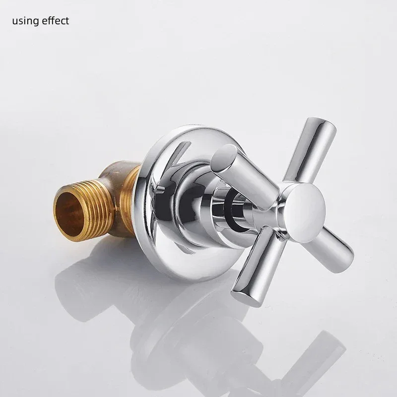 Cross Faucet Handle Knob Zinc Alloy Handwheel Universal Hot Cold Sink Taps Switch For Kitchen Bathroom Tap Replacement Parts