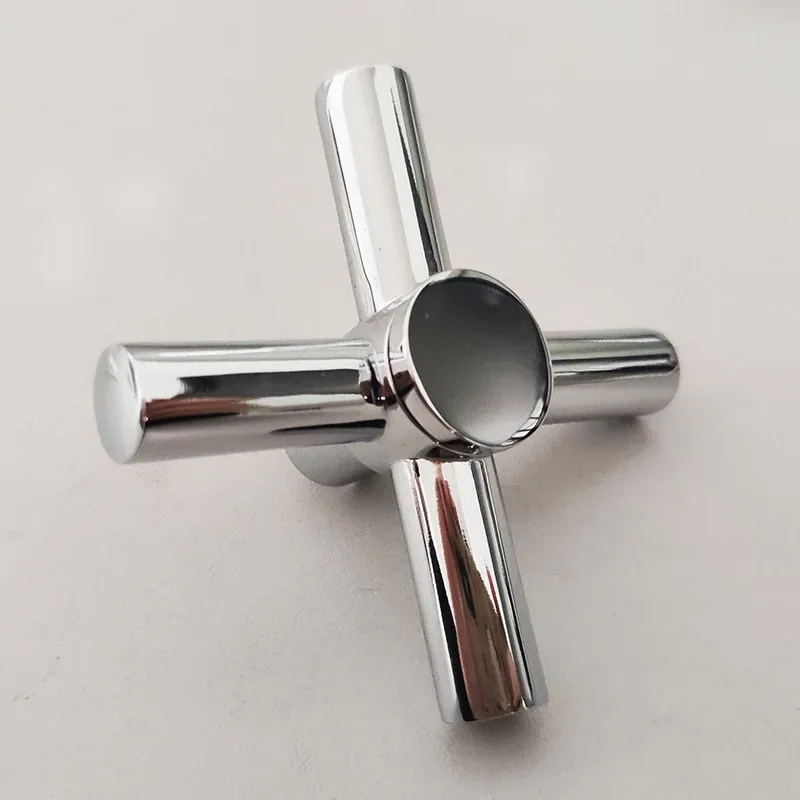 Cross Faucet Handle Knob Zinc Alloy Handwheel Universal Hot Cold Sink Taps Switch For Kitchen Bathroom Tap Replacement Parts
