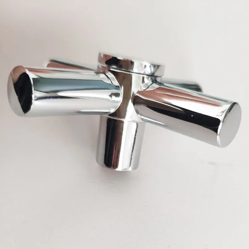 Cross Faucet Handle Knob Zinc Alloy Handwheel Universal Hot Cold Sink Taps Switch For Kitchen Bathroom Tap Replacement Parts