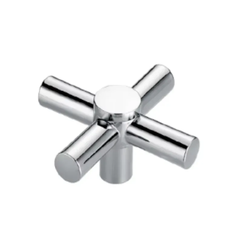 Cross Faucet Handle Knob Zinc Alloy Handwheel Universal Hot Cold Sink Taps Switch For Kitchen Bathroom Tap Replacement Parts