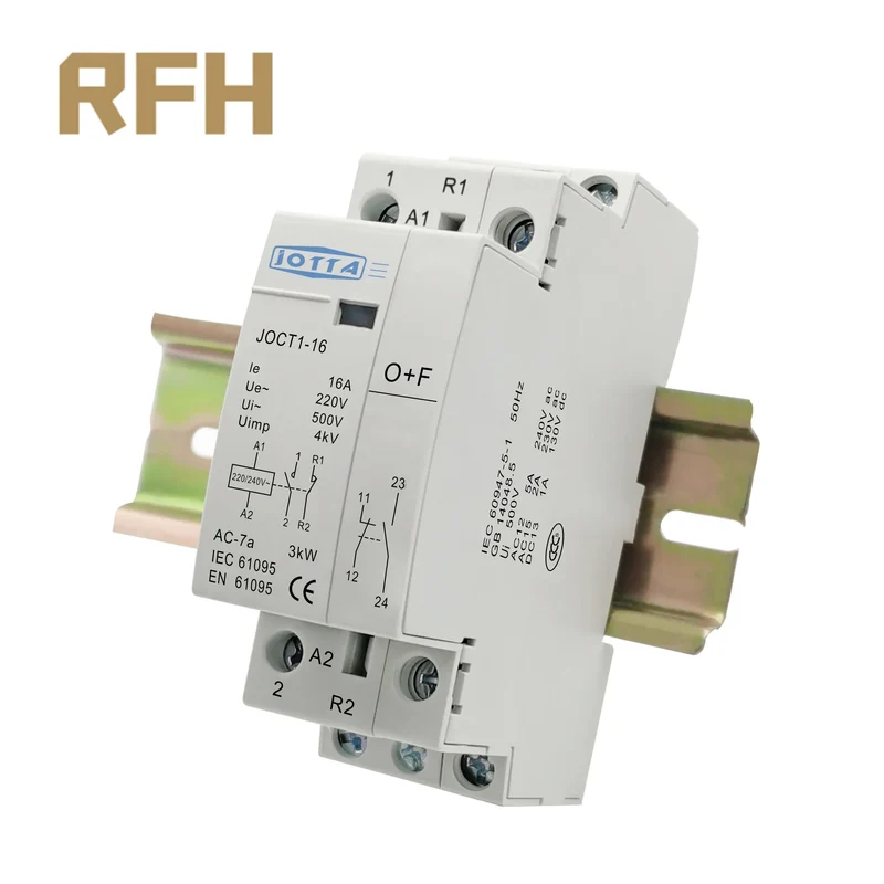 2P 16A/20A/25A 220V/230V 50/60Hz Din Rail Household AC Contactor 1NO 1NC/2NO/2NC For Smart Home