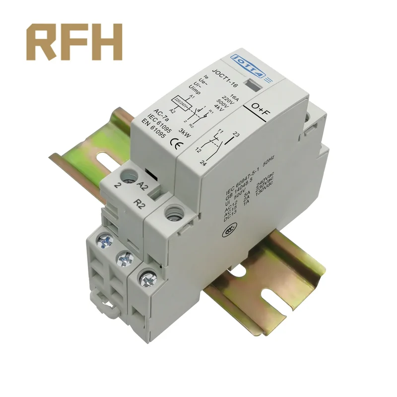 2P 16A/20A/25A 220V/230V 50/60Hz Din Rail Household AC Contactor 1NO 1NC/2NO/2NC For Smart Home