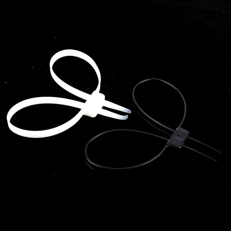 1Pc Plastic Police Handcuffs Double Flex Cuff Handcuffs Zip Tie Nylon Cable Ties