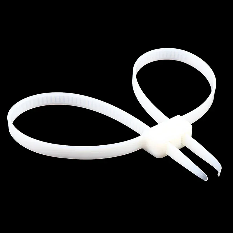 1Pc Plastic Police Handcuffs Double Flex Cuff Handcuffs Zip Tie Nylon Cable Ties