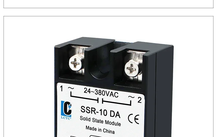 LCTC 10PCS SSR 10A 25A 40A 50A 60A 80A 100A Solid State Relay DC To AC AC To AC DC To DC Single Phase Control Relay