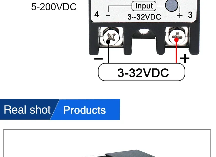 LCTC 1PCS SSR Solid State Relay DC To AC AC To AC DC To DC 10A 25A 40A 50A 60A 80A 100A Non-contact Relay 3-32VDC
