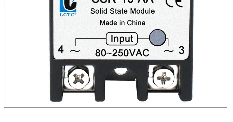 LCTC 1PCS SSR Solid State Relay DC To AC AC To AC DC To DC 10A 25A 40A 50A 60A 80A 100A Non-contact Relay 3-32VDC