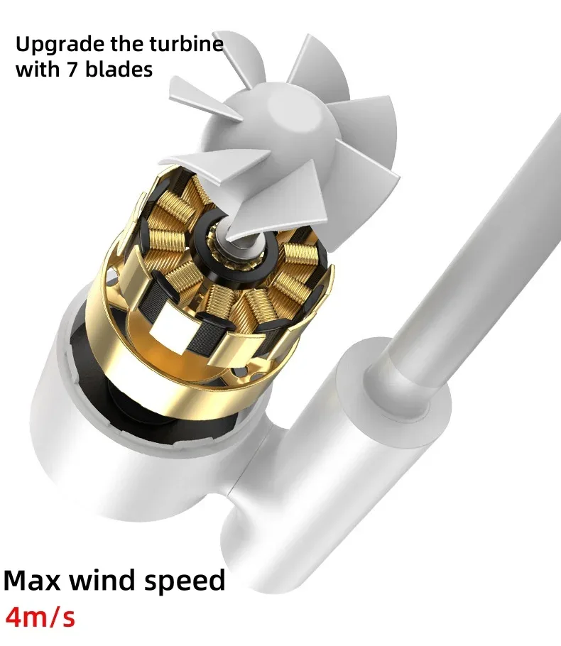 Portable Lightweight Halter Neck Air Cooling Fan USB Rechargeable Outdoor Travel Sport Wearable Mini Hanging Neck Fan 3Gear Wind