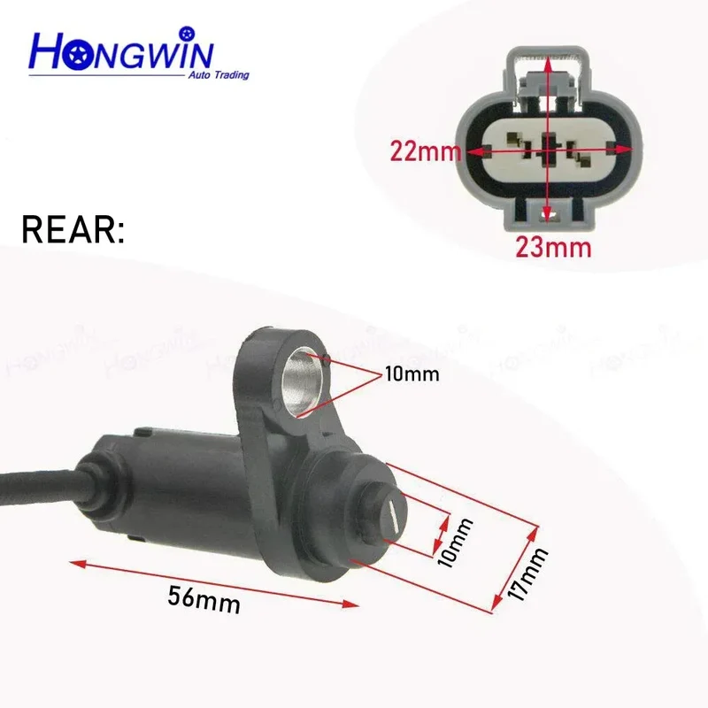ABS Wheel Speed Sensor Front For Mitsubishi Pajero Montero Sport II 2008-2017 L200 Triton IV MN102573 MN102574 MN102577 MN102578