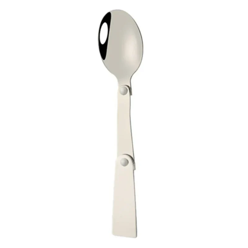 Outdoor Folding Travel Camping Utensil Stainless Pocket Spoon Fork Light Small Foldable Spoon Fork Camping Picnic Tool Tableware