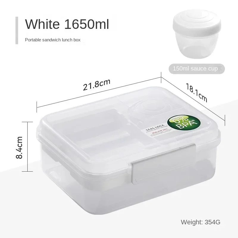 Portable Handle Design Double Layer Lunch Box Compartment Bento Boxes Students Toddler Bento Containers Outdoor Salad Picnic Box