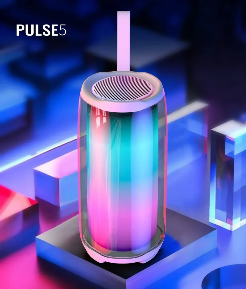 PULSE 5 Family K Song Bluetooth Speaker Portable Column RGB Atmosphere Lamp Audio Boombox Outdoor Waterproof Subwoofer With Mic