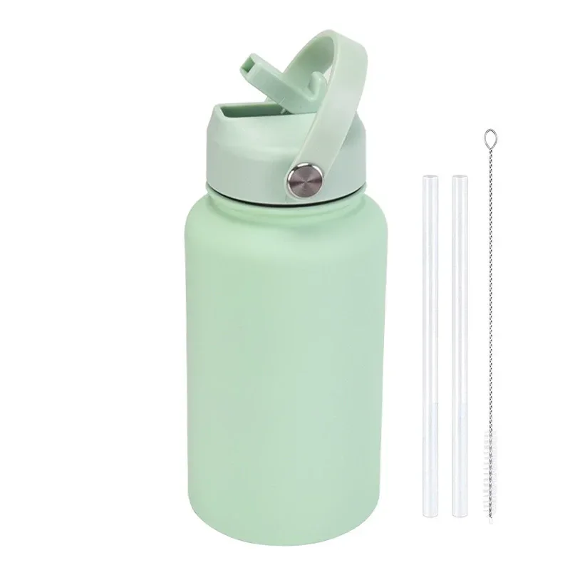 PuraCool Personalised Water Bottle 650ml/22oz Insulated Thermos Customised Tumbler Flask with Straw