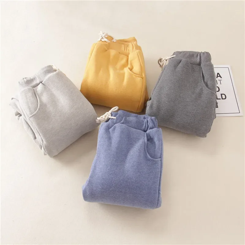 Lambskin Sweatpants Winter Women's Velvet Autumn and Models Loose Thickening Was Thin Warm Pants