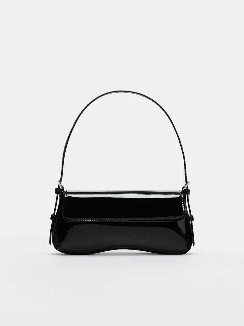 Red Stick Underarm Bag 2024 Autumn New Product Fashionable Simple Commuter Flip Retro Shoulder Bag